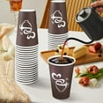 thumbnail image 6 of 180 Count 16 oz Paper Coffee Cups, Disposable Drinking Cup for Hot or Cold Beverage, 16 ounce Brown Coffee Cups for Party, Home, Travel, Picnic, 6 of 6