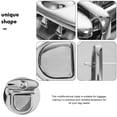 thumbnail image 3 of WASHWEPE 1Set Silver Tuck Lock Clasp for Purse Buckle Clasp Metal, 3 of 8