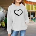 thumbnail image 5 of Mercatoo Teen Girls' Cute Sweatshirts with Hood Kids Oversized Long Sleeve Pullover Tops with Pocket Fall Winter School Trendy Clothes, 5 of 8