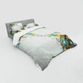 thumbnail image 3 of Ambesonne Abstract Bedding Set 3 Pcs, Modern Rainbow Waves, Twin XL, Multicolor, 3 of 3