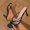 Black, variant on PiGOGI Women's Knot Detail Mules Open Toe Low Heel Non-Slip Comfortable Slide Sandals Summer White 9.5