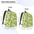 thumbnail image 2 of Bingfone Cute Dinosaurs Cartoon Print Canvas College Laptop Backpack, Large Capacity Lightweight College Bookbag Casual Daypack-Medium, 2 of 5