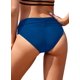thumbnail image 2 of Bañador de Mujer Hipster Bikini Bottoms Cobertura Completa Bañador de Cintura Alta Acanalada Azul / Patchwork XL Azul / Patchwork XL Xishao ropa, 2 of 2