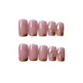 thumbnail image 4 of Fofosbeauty 24pcs Press on False Nails, Square Fake Nails, Nude Gold, 4 of 8
