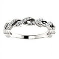 thumbnail image 3 of FB Jewels 14k White Gold Polished 1/8 CTW Diamond Anniversary Wedding Ring Band Size 7, 3 of 3