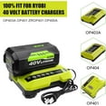 thumbnail image 4 of 2Pack Upgrade 6.0Ah Replacement Battery for Ryobi and OP401 Charger Combo Compatible with 40v Ryobi Battery and 40 Volt Cordless Power Tools(Green), 4 of 12
