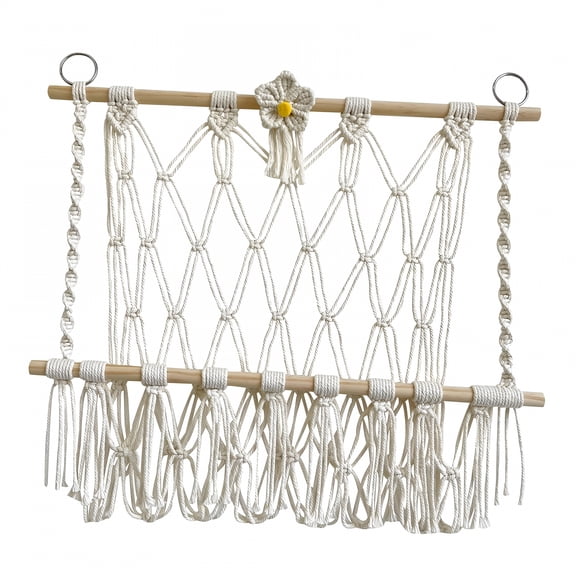 LAMIRO Stuffed Animal Hammock Toy Hammock Hand-Woven Soft Wall Hanging Net Stuffed Toys Style D