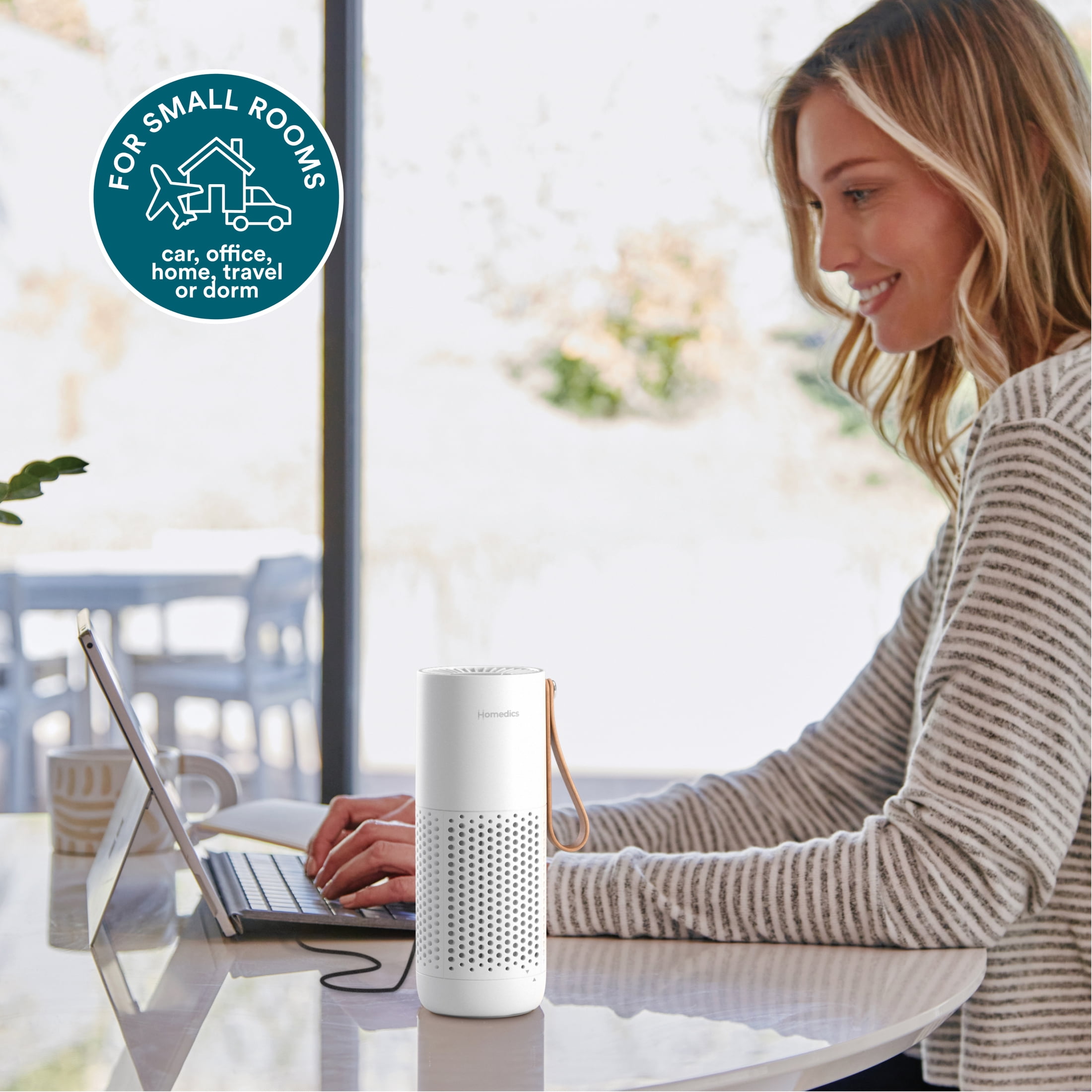 Homedics Portable Air Purifier with Aromatherapy