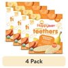 (4 pack) Happy Baby Organics Teethers, Sweet Potato & Banana Organic Gluten Free Gentle Teething Wafers, Box of 12-2packs (24 wafers)