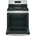 thumbnail image 2 of GE® 30" 5.0 cu. ft. Free-Standing Gas Range in Stainless Steel, 2 of 5