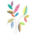 thumbnail image 2 of Legner, Gayle Martin 19x24 White Modern Wood Framed Museum Art Print Titled - Color Pop Leaves III, 2 of 4