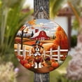 thumbnail image 4 of Thanksgiving Cavalier King Charles Spaniel Pilgrim Grateful, Thankful, Blessed Fall Welcome Round Wood Sign Dog Lover Gifts Hanging Wall Home Decor - 00021, 4 of 5