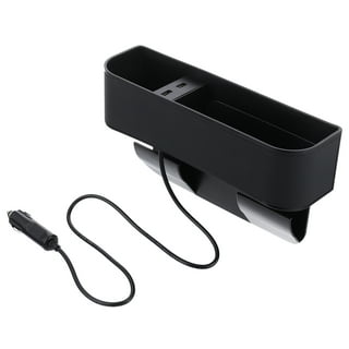 Car Storage Box With Usb Charger Car Seat Gap Interior Filler Organizer Led  Car Light With H5g7