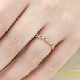 thumbnail image 4 of Pompeii 1/4 Carat (ctw) Round White Diamond Ladies Swirl Wedding Ring 10k Rose Gold, 4 of 4
