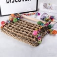 Curated visual reference: Visual Reference: Bird Parrot Swing Hammock Toy Wooden Beads Safe Hanging Cage