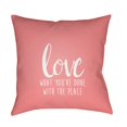 thumbnail image 1 of Surya Love What You've Done With The Place Outdoor Pillow, 1 of 2