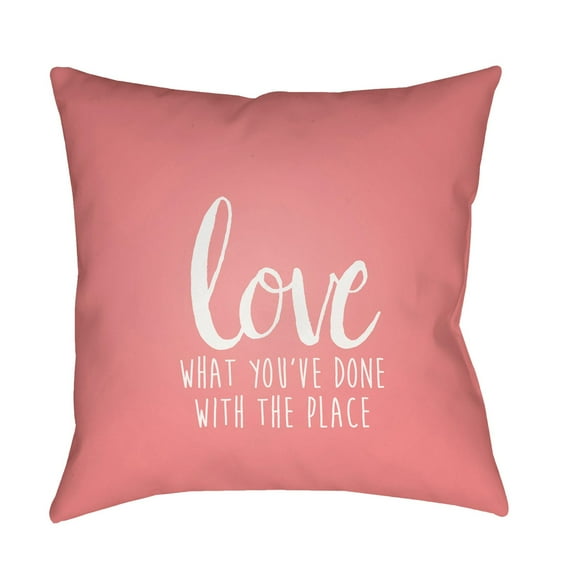 Surya Love What You've Done With The Place Outdoor Pillow