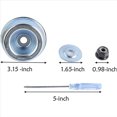 thumbnail image 2 of Triangular saw blade three-tooth blade, garden accessories lawn mower blade, 2 pieces 3T tip blade set black, 2 of 4