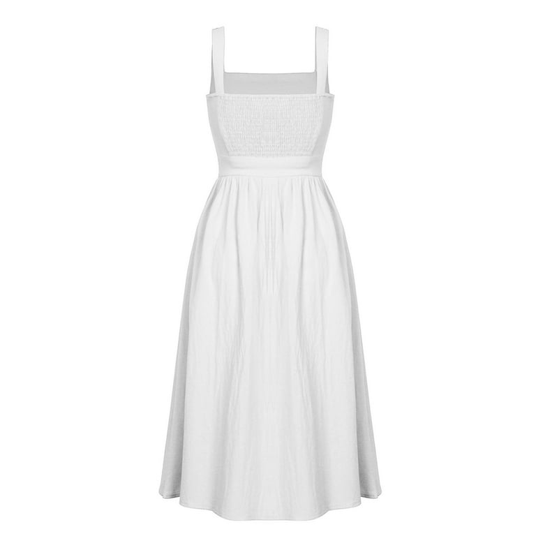 Outfmvch White Dress Bodycon Sleeveless Knee Length Club Tank Dress womens dresses fall dresses, Women's, Size: Large Outfmvch White Dress Bodycon Sleeveless Knee Length Club Tank Dress womens dresses fall dresses, Women's, Size: Large