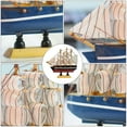 thumbnail image 4 of 1Pc Wooden Sailboat Crafts Ship Model Sailing Boat Decor Home Ornament, 4 of 8