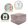 thumbnail image 2 of Majestic Home Goods Decorative Steel Micro-velvet Large Ottoman, 2 of 5