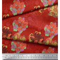 thumbnail image 2 of Soimoi Viscose Chiffon Fabric Peony Floral Print Fabric by The Yard 42 Inch Wide, 2 of 3