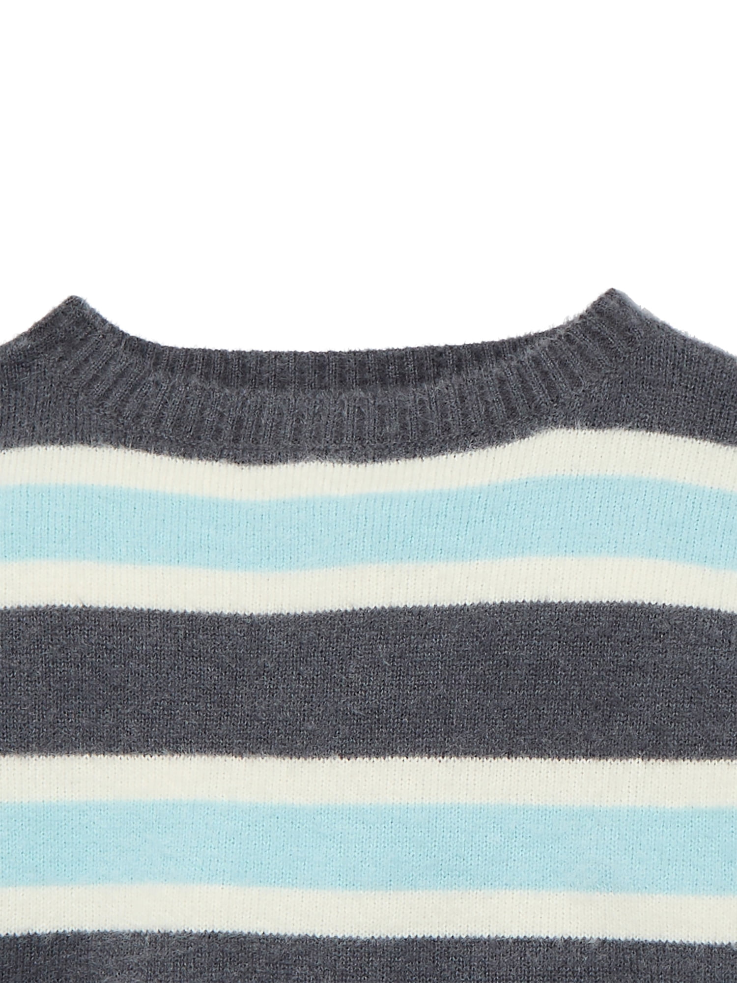 Weekend Academy Girls Striped Sweater with Long Sleeves, Sizes 4-18