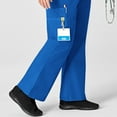 thumbnail image 4 of Wink Origins Romeo - Women's Flare Leg Cargo Scrub Pant, Royal, L Petite, 4 of 5