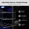 thumbnail image 6 of Yeego 8 Bottle Wine Refrigerator Cooler, Freestanding Small Mini Wine Cellar with Digital Temperature Control Thermoelectric Wine Cooler, Countertop Wine Cooler for Wine Enthusiasts, Black, 6 of 6