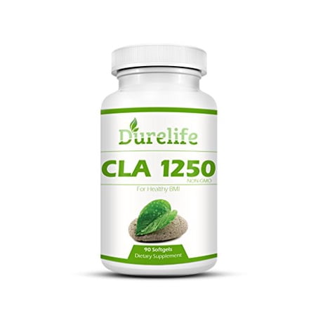 CLA 1250 Mg 90 Count 80% Conjugated Linoleic Acid, DureLife CLA 1,250 Is A Weight Management Diet Supplement Fat Burner And A Non-GMO Natural Weightloss Supplement By Boosting The Metabolism