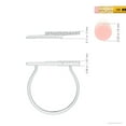 thumbnail image 4 of ANGARA Lab Grown Diamond Horizontal Parallel Bar Ring for Women in 14K White Gold (Size-1mm| Color-F-G| Clarity-VS) | April Birthstone, Anniversary, Jewelry Gift for Women | Lab-Grown Diamond Ring, 4 of 6