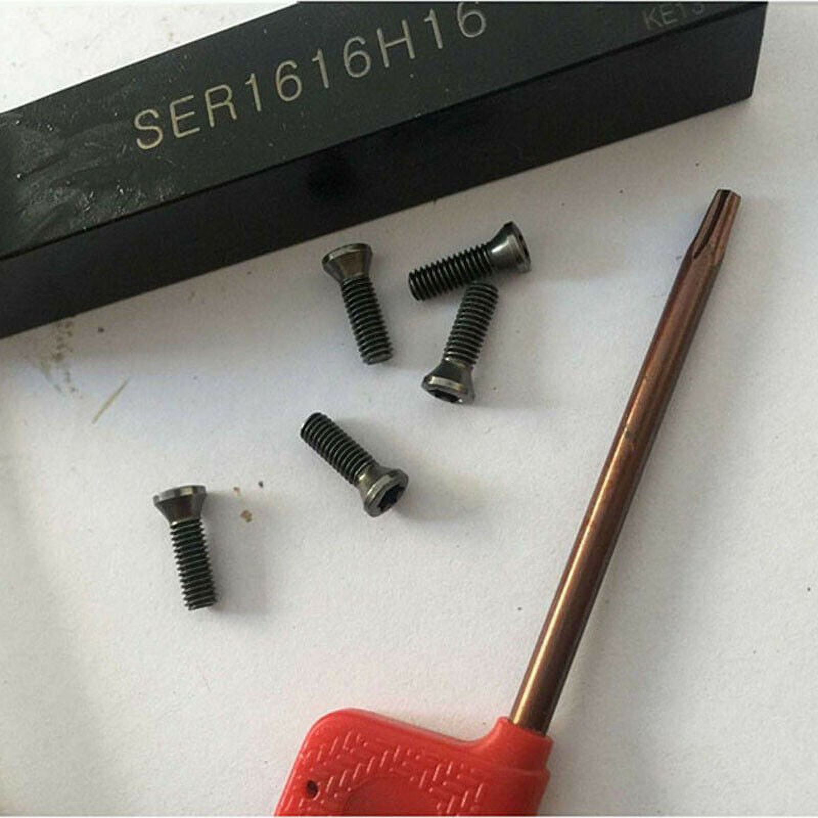 50 Viti In Acciaio M3.5x10 Torx Per Inserti Carbide – Ricambio Per Tornio CNC - Foto 5