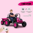 thumbnail image 6 of CazToi 12V 35W Dual Motors Ride On Tractor with Trailer  for Kids Gift for Boys Girls, 6 of 9