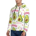 thumbnail image 2 of Bingfone Avocado Work Out Men'S Drawstring Hoodie Long Sleeve Pocket Sweatshirts-3x-Large, 2 of 9