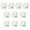 Silver, variant on 10 Pieces Adhesive Wall Hook Crystals Clear Without Nails Required Accessory for Towels Robes Kitchenwares Daily Use
