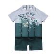 thumbnail image 1 of Traje de baño flotante Zulema 1 pieza para niños diseño dinosaurio regalo navideño 100, 1 of 8