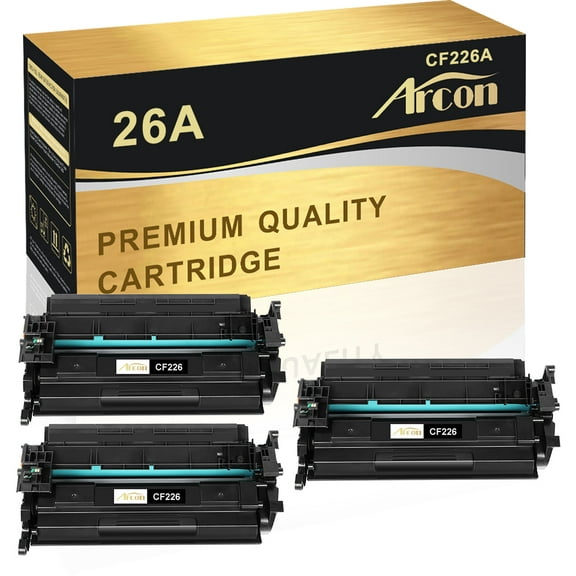 Arcon 3-Pack Compatible Toner for HP 26A CF226A 26X CF226X works with LaserJet Pro M402dn M402n M402d M402dw MFP M426dw M426fdw M426fdn Printers (Black)