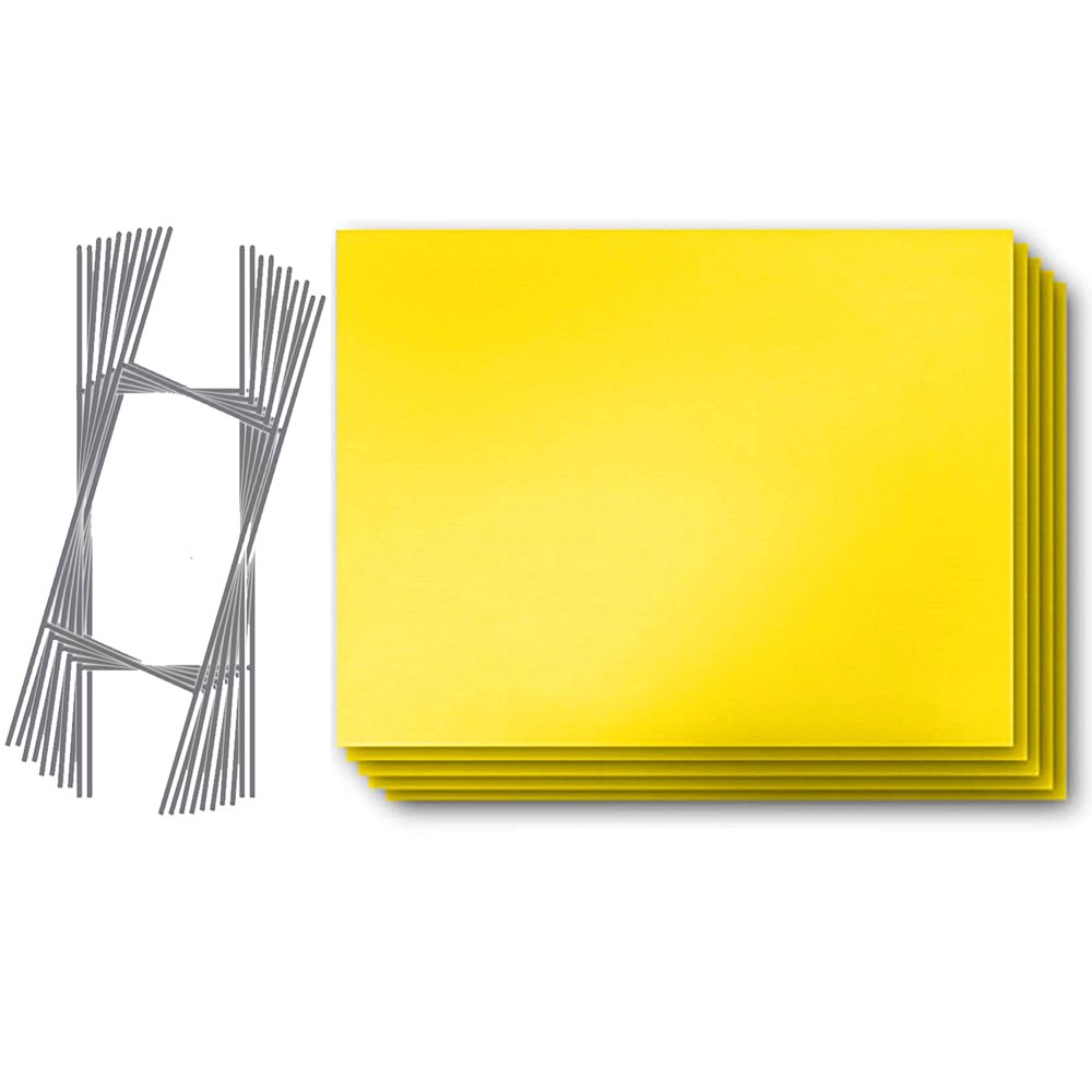 10Pack of Blank Yellow Yard Signs 18x24 with HStakes for Garage Sale