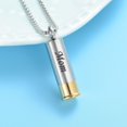 thumbnail image 3 of Constantlife Engraved Cylinder Pendant Personalized Cremation Jewellery Urn For Ashe Necklace for Mom, 3 of 4