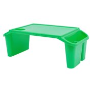 Kids Lap Desk 12-Pack, Portable Lap Tray for Kids, Rectangular Activity Table with Side Pocket, Durable PP Material, No Assembly Needed, for Toddlers Children Homeschool Classroom Daycare (Green)