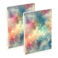thumbnail image 6 of Galaxy Shiny Starry Sky Spiral Journal Notebook College Ruled Notebook 8.3" x 5.7" A5 Lined Thick Paper Page, 6 of 6