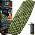 thumbnail image 1 of Colchoneta para dormir para acampar - Colchoneta ultraligera para acampar, hacer mochileros y hacer caminatas - Colchón de aire inflable liviano - Colchonetas compactas para acampar para dormir - Verd, 1 of 5