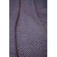 thumbnail image 4 of SAOL Herringbone Throw Blanket 100% Premium Super Soft Merino Wool 75" x 57" Fringe Ends from Ireland, 4 of 6