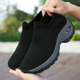 thumbnail image 3 of Womens Walking Shoes Sock Casual Ladies Fashion Sneakers Comfortable Slip On Air Cushion Platform, 3 of 7