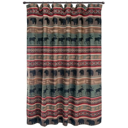 Carstens Backwoods Rustic Cabin Shower Curtain Walmart Com