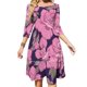 thumbnail image 1 of Vestidos de fiesta de noche con rosas rosas, vestido sexy midi para mujer, vestido dulce de una pieza, tatuaje de rosas coreanas, acebo astral, vector rosa, 1 of 6