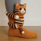thumbnail image 1 of 3D Novelty Cartoon Animal Socks - Christmas Gifts: Cat & Deer Warm Winter Socks for Girls & Women, 1 of 5