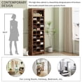 thumbnail image 2 of Aukfa 30 Shoe Organizer Shoe Rack Storage Cabinet for Women Girls, Rustic Brown, 2 of 8