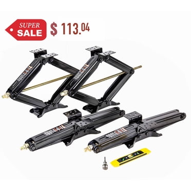 LIBRA Quick-Lift RV Slide Out Stabilizer Jacks – 5000lbs Capacity, 21-37” Adjust, Set Of 2 (Cosmetic Blemishes)