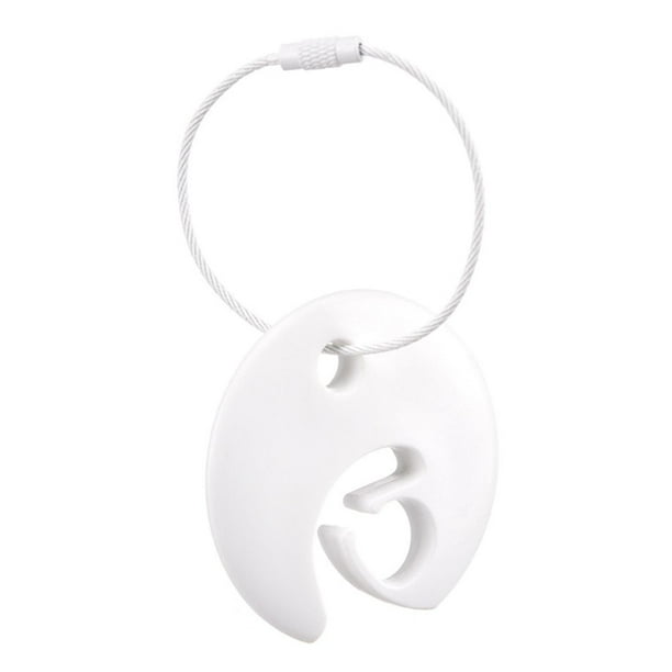 Clip para discos, porta discos deportivos, escurridor portátil pequeño para platos, práctico soporte para discos colgantes Blanco